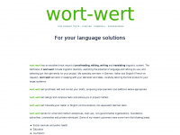 wort-wert.ch Webseite Vorschau