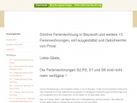ferienwohnungen-bayreuth.de Webseite Vorschau