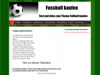 fussball-kaufen.com Webseite Vorschau
