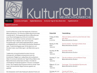 kulturraum-melanchthonkirche.de Webseite Vorschau