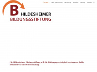 hildesheimer-bildungsstiftung.de Webseite Vorschau