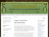 visionariumjournal.wordpress.com Webseite Vorschau