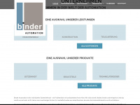 binder-automation.eu Webseite Vorschau