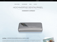 davinci-dentalbrushes.com Webseite Vorschau