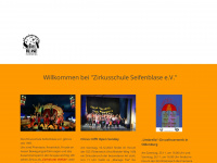 zirkusschule-seifenblase.de Webseite Vorschau