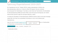 vispertaltunnel.ch Webseite Vorschau