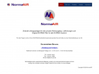 norma-air.de Webseite Vorschau