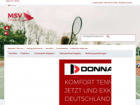 msv-tennis.com Webseite Vorschau