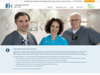 zahnmedizin-kettel.de Webseite Vorschau