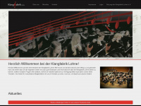 klangfabrik-lohne.de Webseite Vorschau