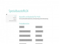 spezialbaustoffe24.de Webseite Vorschau