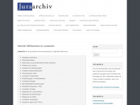 juraarchiv.de Webseite Vorschau