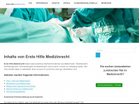 erste-hilfe-medizinrecht.de Webseite Vorschau