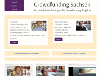 crowdfunding-sachsen.de Webseite Vorschau