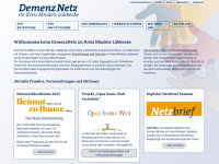 demenznetz.info Webseite Vorschau
