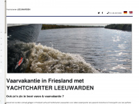 yachtcharterleeuwarden.nl Webseite Vorschau