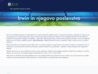 irwin.si Webseite Vorschau