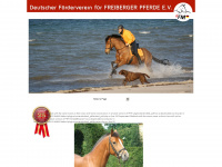 freiberger-pferde.de Webseite Vorschau