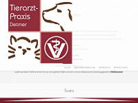 tierarztpraxis-detmer.de Webseite Vorschau