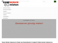 mc-gameserver-mieten.de Webseite Vorschau