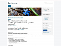 baritonsax.eu Webseite Vorschau
