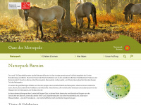 barnim-naturpark.de Webseite Vorschau