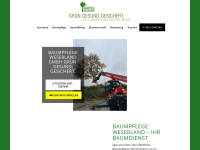 baumpflege-weserland.de Webseite Vorschau