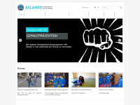 aslando-gewaltpraevention.de Webseite Vorschau