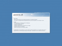 genero.ch Webseite Vorschau
