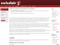 swisslair.ch Webseite Vorschau