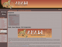 ahadi-rpg.de Webseite Vorschau