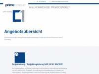 primeconsult.ch Webseite Vorschau