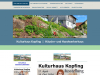 kulturhaus-kopfing.info Webseite Vorschau