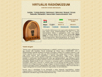 radiomuseum.hu Webseite Vorschau