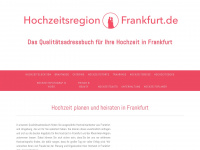 hochzeitsregion-frankfurt.de Webseite Vorschau