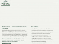 skandima-holzhaeuser.de Webseite Vorschau