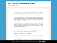 helix-piercing.info Webseite Vorschau