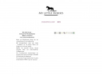 mylittlehorses.com Webseite Vorschau