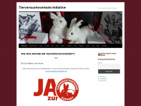 tierversuchsverbot.ch Webseite Vorschau