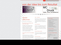 mcart.ch Webseite Vorschau