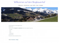 bergbauernhof.ch Webseite Vorschau