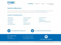 msp-armaturen.de Webseite Vorschau