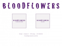 bloodflowers.eu Webseite Vorschau