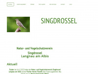 singdrossel.ch Webseite Vorschau