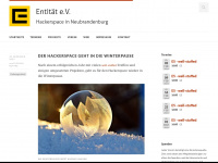 entitaet.org Webseite Vorschau