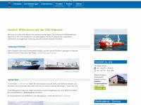 csk-shipping.de Webseite Vorschau