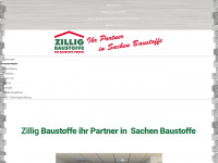 zillig-baustoffe.de Webseite Vorschau