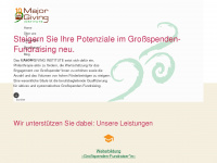 major-giving-institute.org Webseite Vorschau