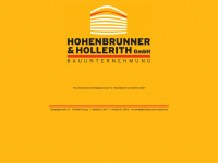 hohenbrunner-hollerith.de Webseite Vorschau