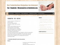 federbetten.net Webseite Vorschau